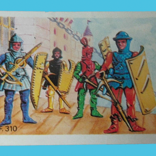 Feuillet avec les 4 différents arbalétriers.